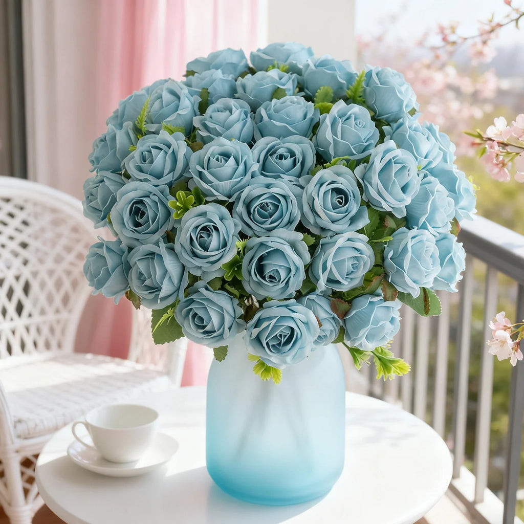 Silk Rose Artificial Bouquet – Wedding, Home & Decor Gift Artificial Flower Bouquet Axl