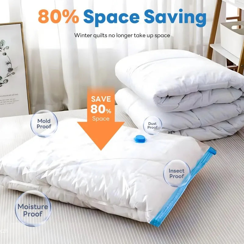 Vacuum Storage Bags with Pump – Space-Saving Bedding Organizer Vacuum Storage Bags Axl