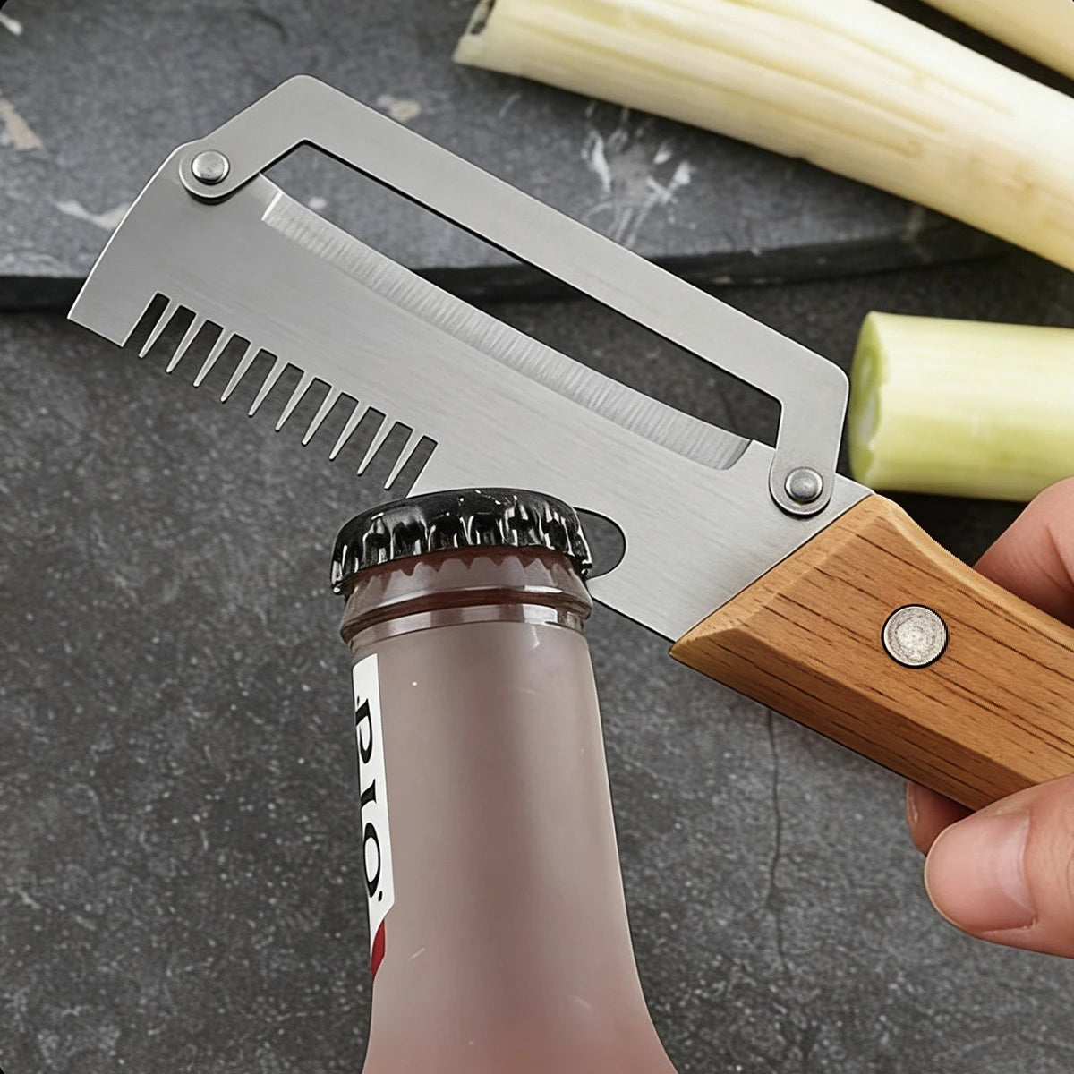 Wooden Handle Stainless Steel Vegetable & Fruit Peeler Vegetable Peeler Axl