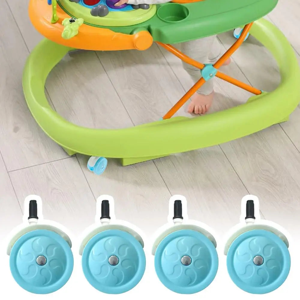 4-Pack Silent Stroller Replacement Wheels – Pushchair Casters Stroller Replacement Wheels Axl Blue