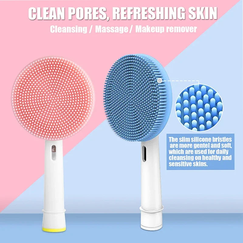 Silicone Facial Cleansing Brush Head for Oral-B Electric Handles Facial Cleansing Brush Axl
