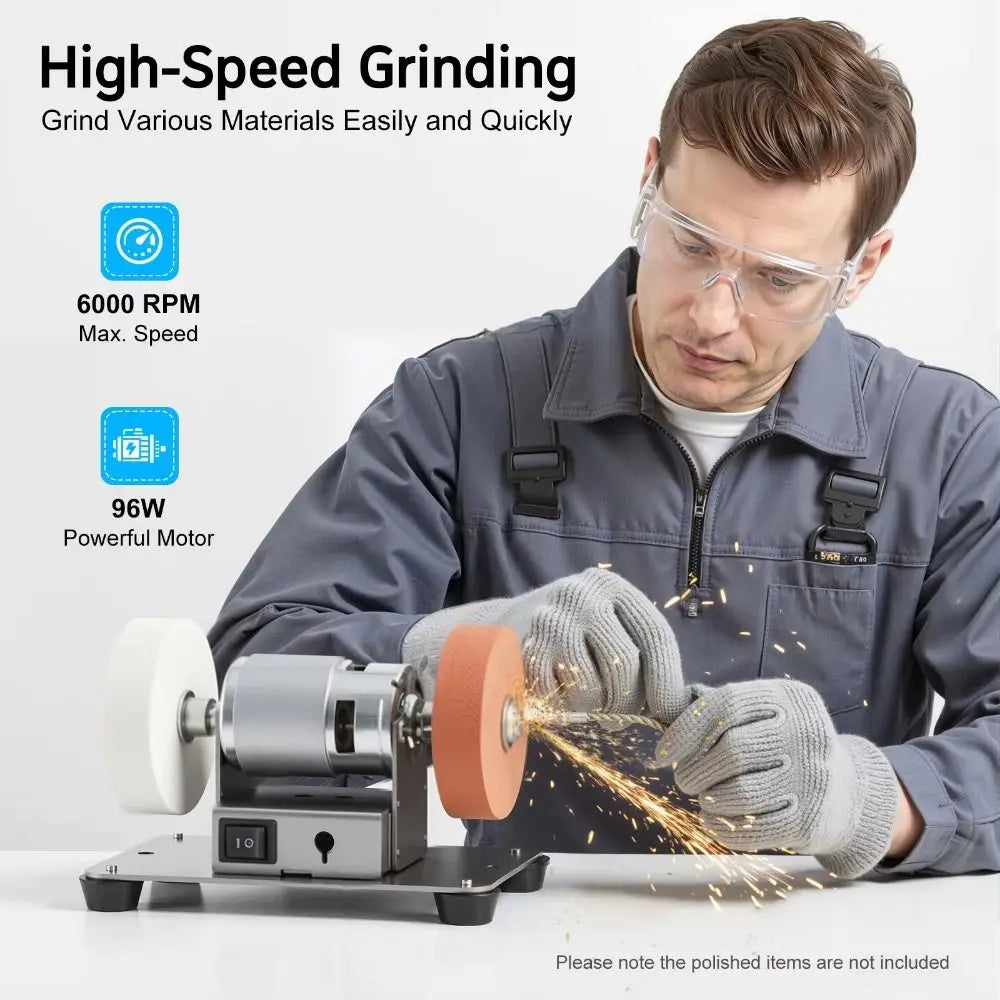 Mini Electric Bench Grinder – Dual Wheel Desktop Grinder Bench Grinder Axl
