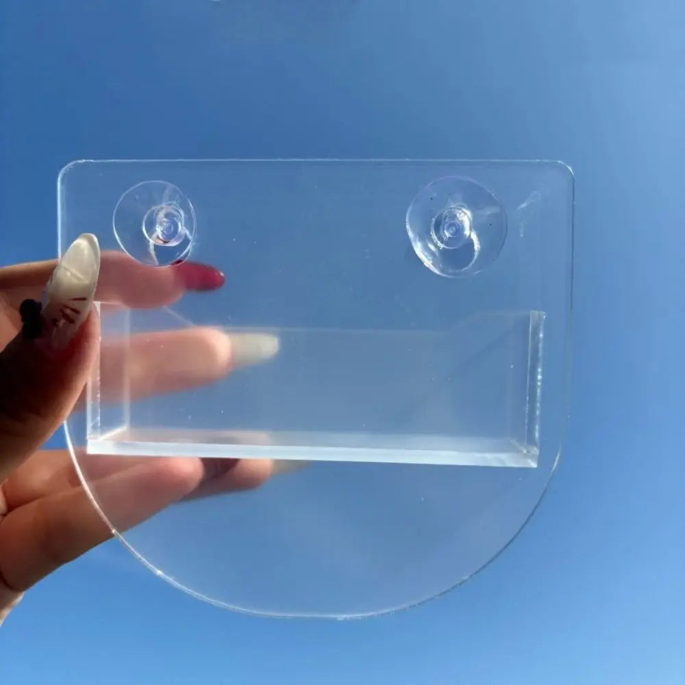 Acrylic Business Card Holder – Suction Cup Window Display Stand Business Card Holder Axl