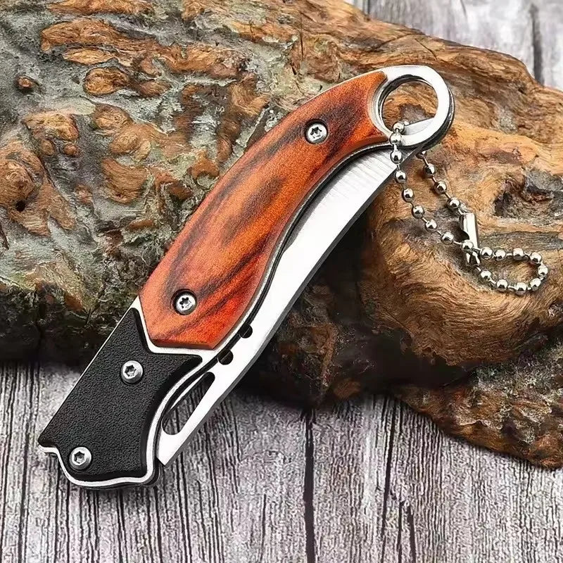 Portable Pocket Folding Knife – Stainless Steel Keychain Tool Pocket Folding Knife Axl 1pc knife