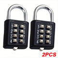 2-Pack 8-Digit Combination Padlock – Waterproof Travel Lock Combination Padlock Axl Black-2Pcs