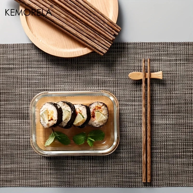 5-Pack Natural Wooden Chopsticks – No Paint No Wax Wooden Chopsticks Axl