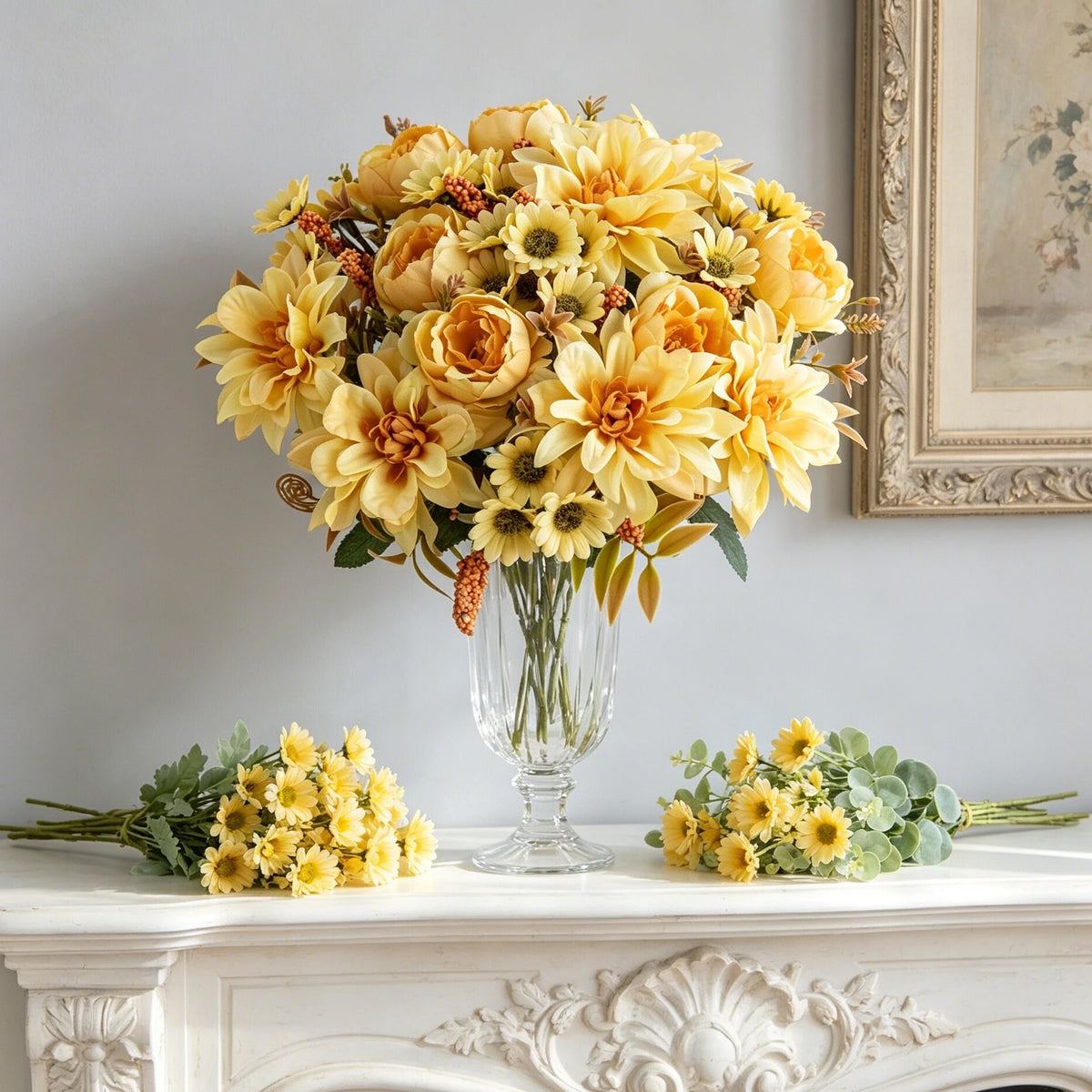 Silk Dahlia Rose Artificial Flowers – Wedding & Home Decor Artificial Silk Flowers Axl