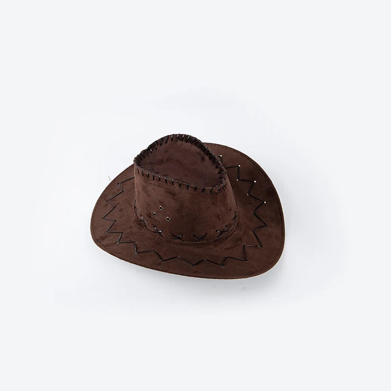 Western Cowboy Hat – Unisex Denim Jazz Cap for Men & Women Western Cowboy Hat Axl Brown
