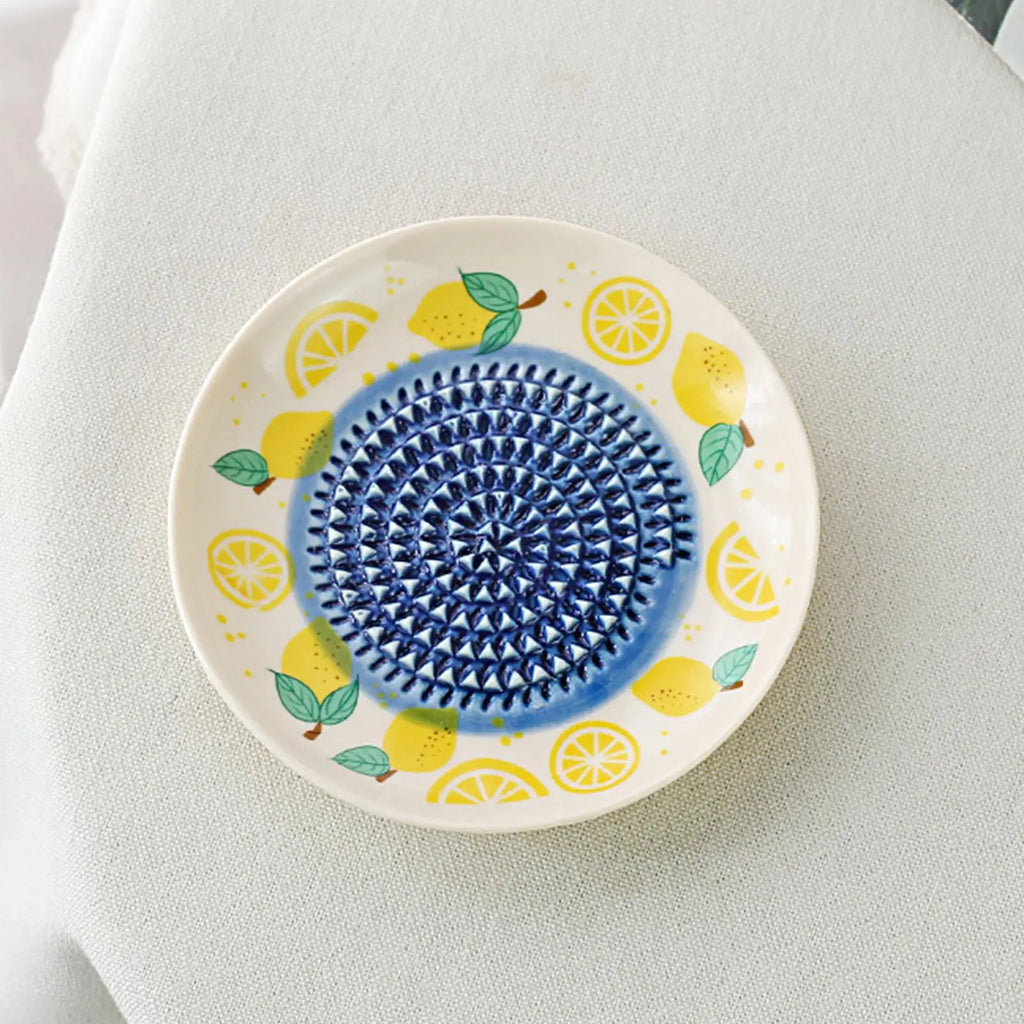 Ceramic Garlic & Ginger Grater Plate – Multi-Use Kitchen Tool Ceramic Grater Plate Axl