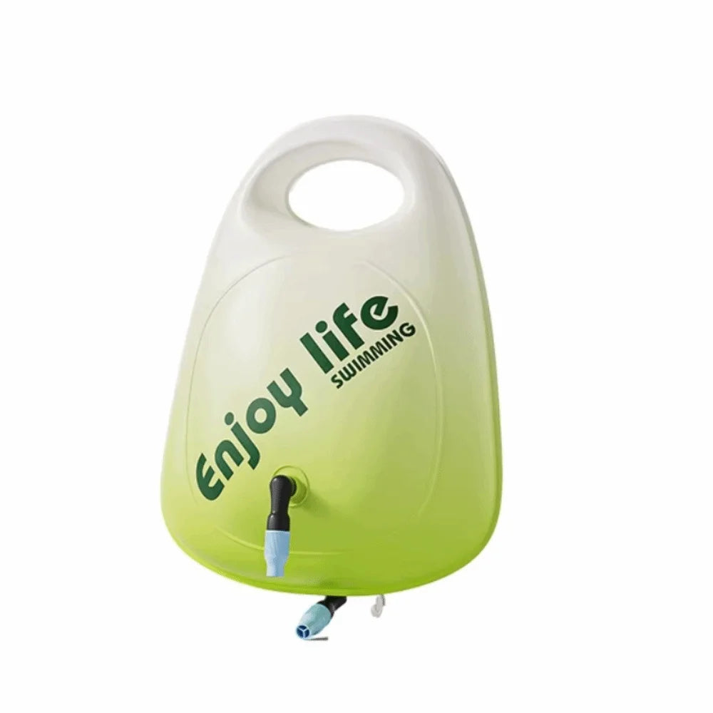 Inflatable Swimming Float Dual Airbag Waist Buoy – 180kg Rated Inflatable Swim Float Axl Green