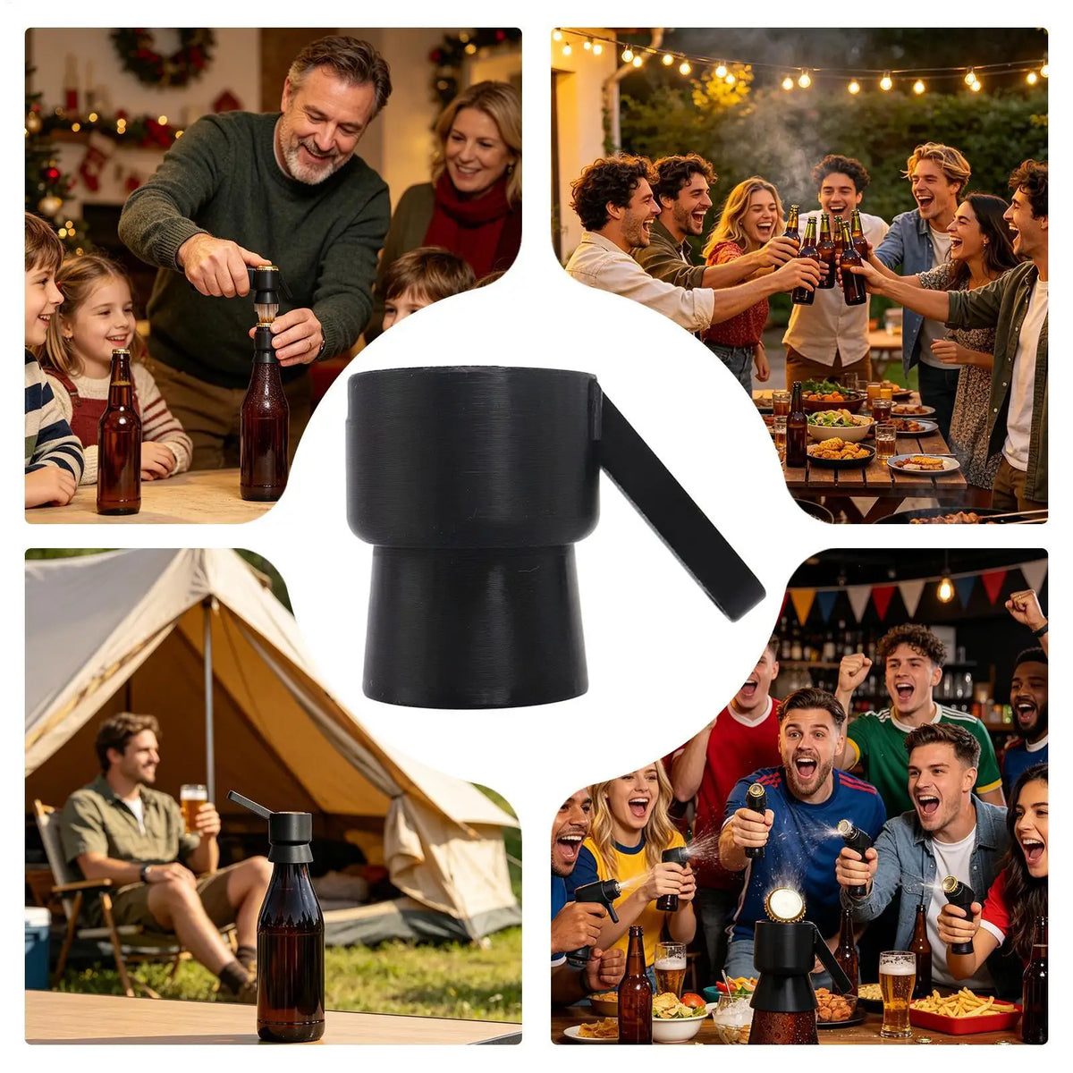 Funny Push-Down Bottle Opener – Cap Launcher for Bar & Party Novelty Bottle Opener Axl