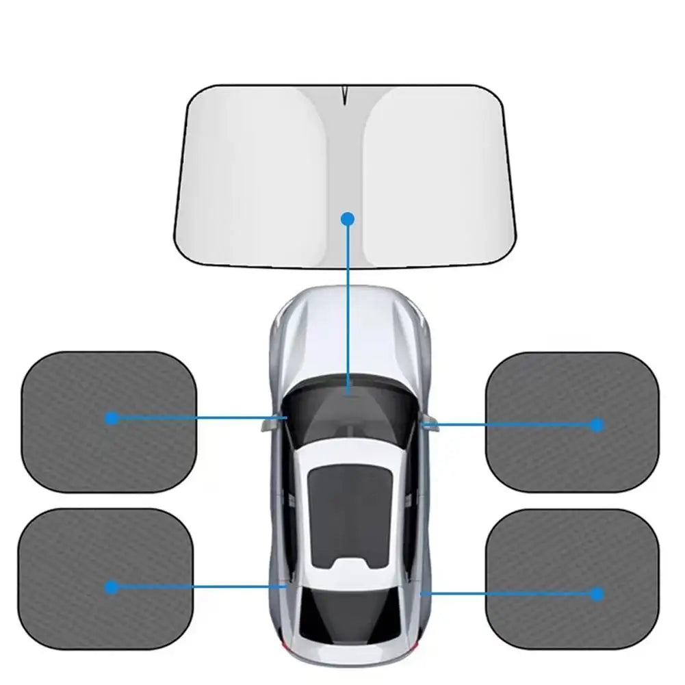 Foldable Car Windshield Sun Shade – UV Block for Cars & SUVs Car Sun Shade Axl C