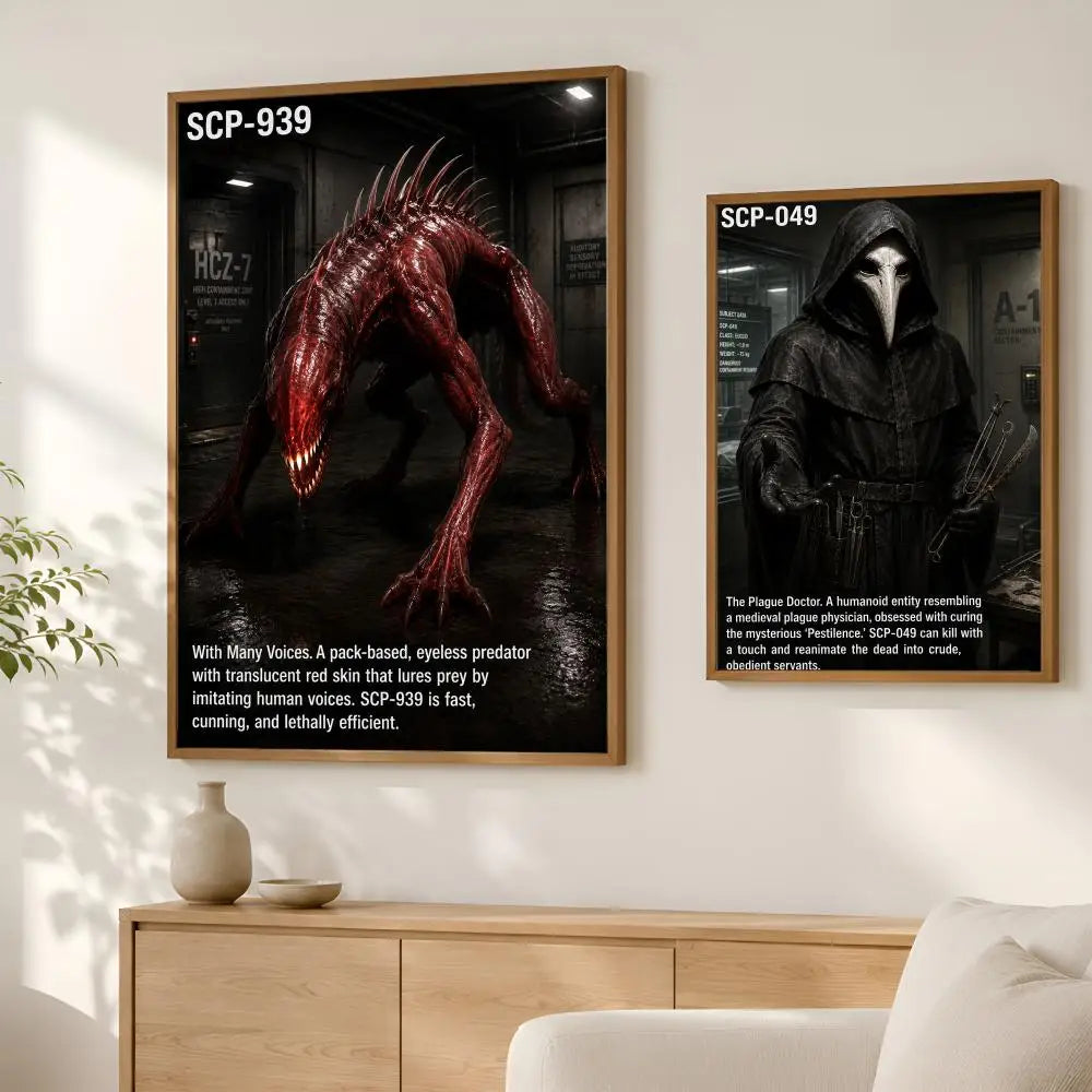 SCP Foundation Wall Poster – Self-Stick HD Waterproof Wall Art Wall Art Poster Axl