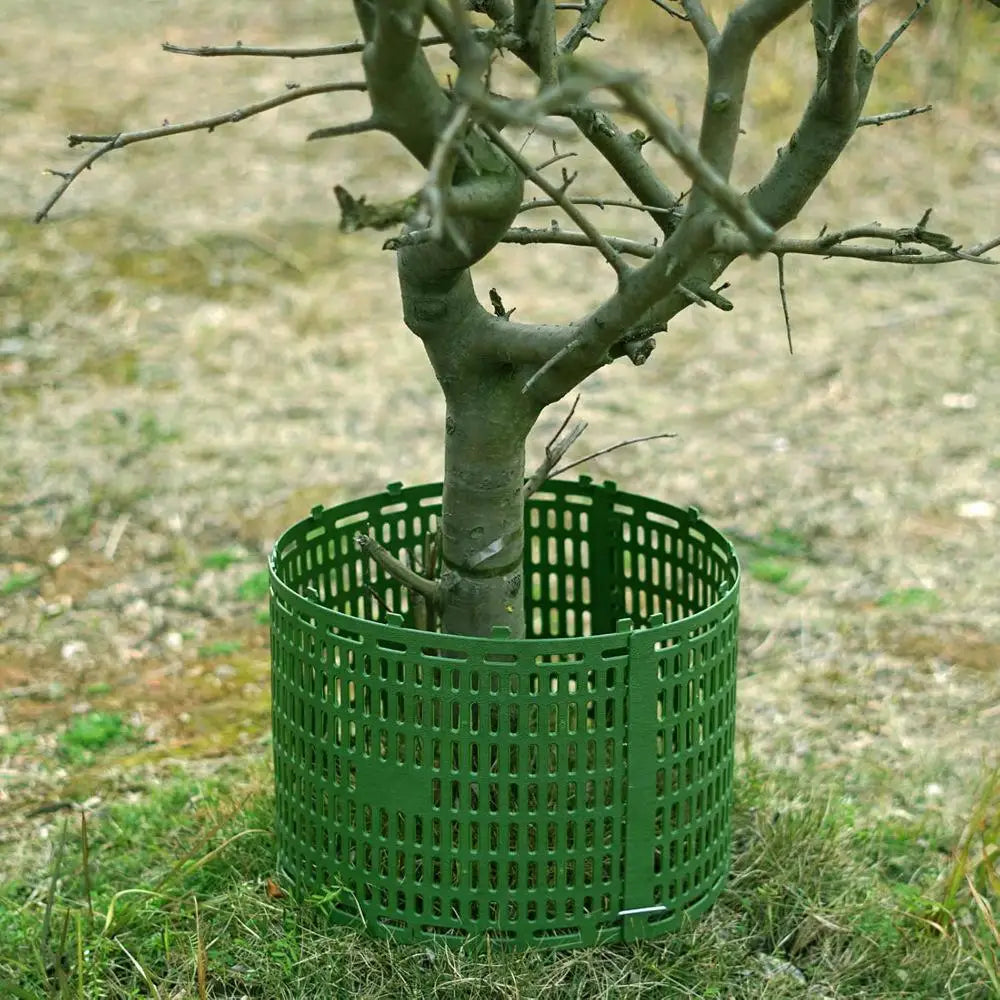Tree Trunk Protectors – Adjustable Plastic Plant Guard Wrap Tree Trunk Protector Axl