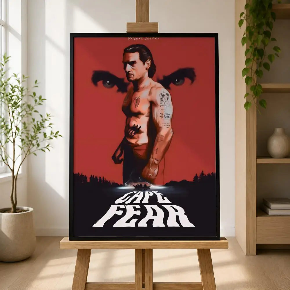 Cape Fear Movie Poster – Self-Adhesive HD Wall Art Decor Movie Wall Poster Axl