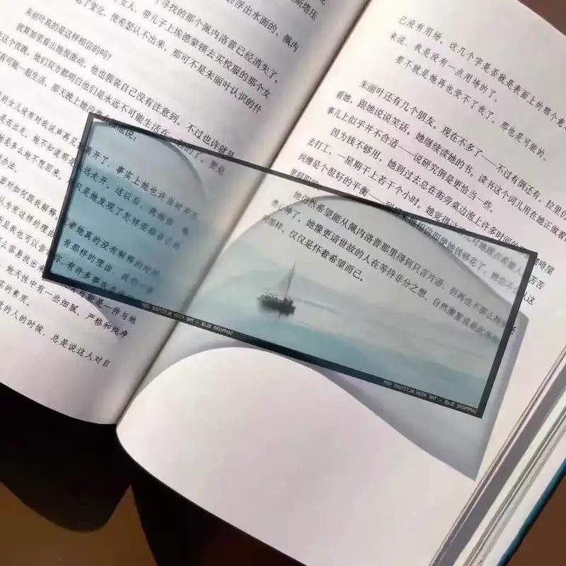 Acrylic Ocean Bookmark Clips Set of 7 – Seascape Book Clips Novelty Bookmarks Axl A6