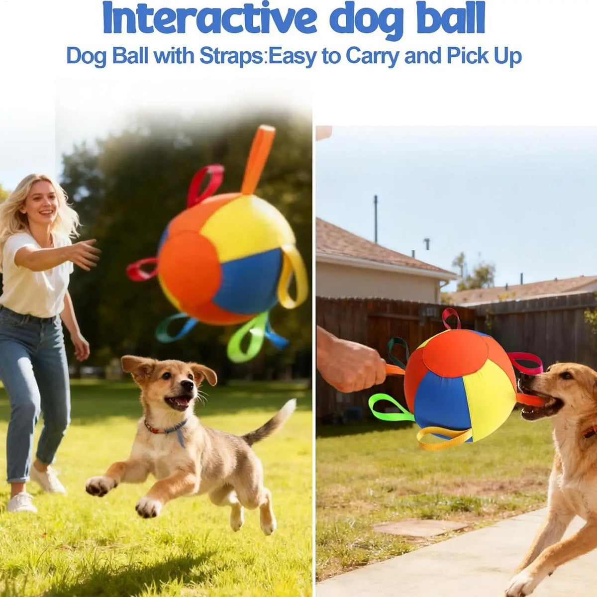 Dog Herding Ball with Handle – Tear-Resistant Inflatable Toy Dog Herding Ball Axl