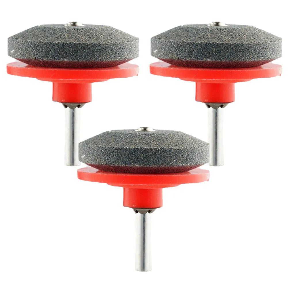 3-Pack Lawn Mower Blade Sharpener for Any Power Drill Blade Sharpener Axl Red 3PCS