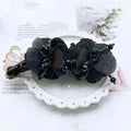 Non-Slip Floral Banana Hair Clip – Vintage Rose Barrette Hair Clip Barrette Axl A8