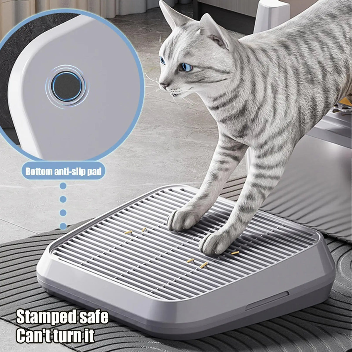 Cat Litter Ramp & Catcher Mat – Double Layer Non-Slip Cat Litter Mat Axl