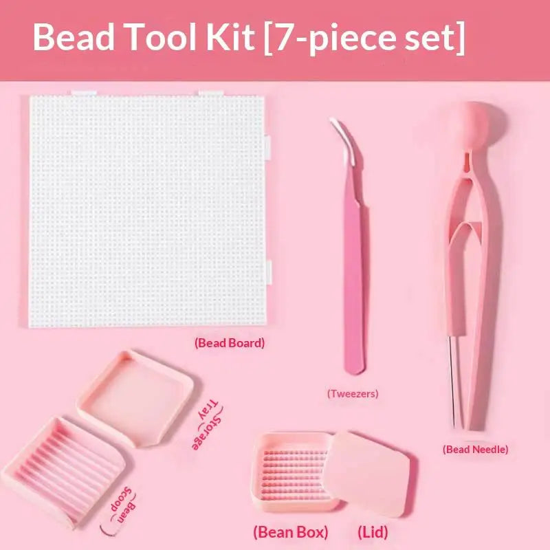 Fuse Beads Tool Kit – Pegboard, Tweezers, Storage & Scoop Craft Bead Tool Kit Axl D