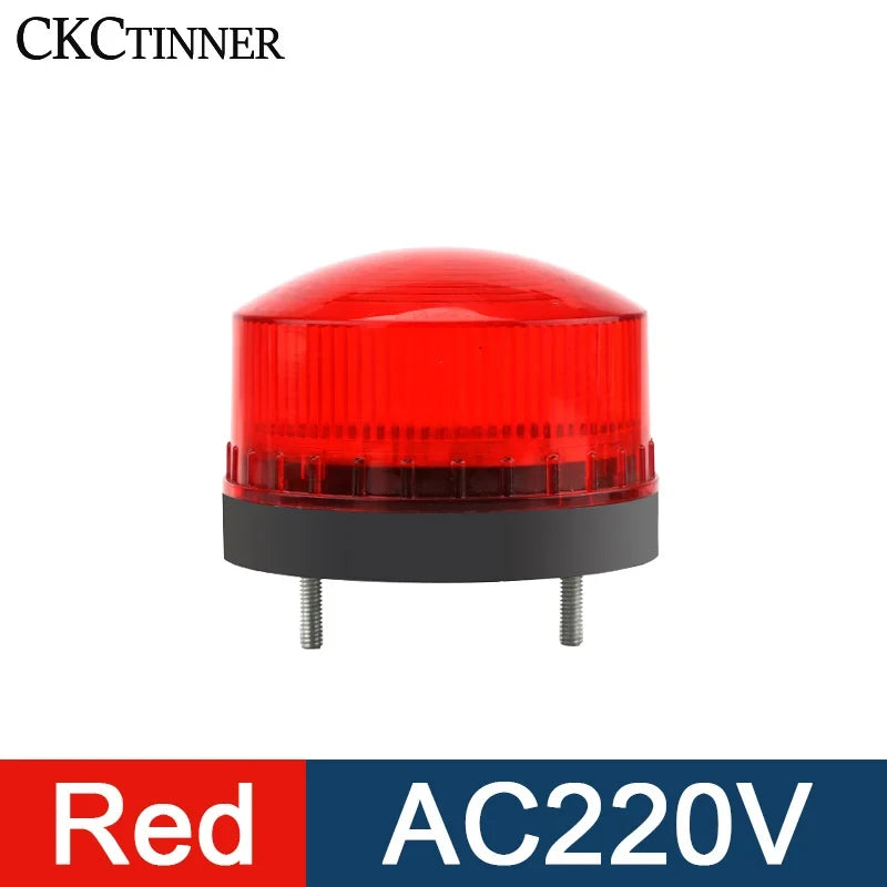 LED Strobe Warning Light 12V 24V 220V with Buzzer – LED-3071J Strobe Warning Light Axl Red AC220V