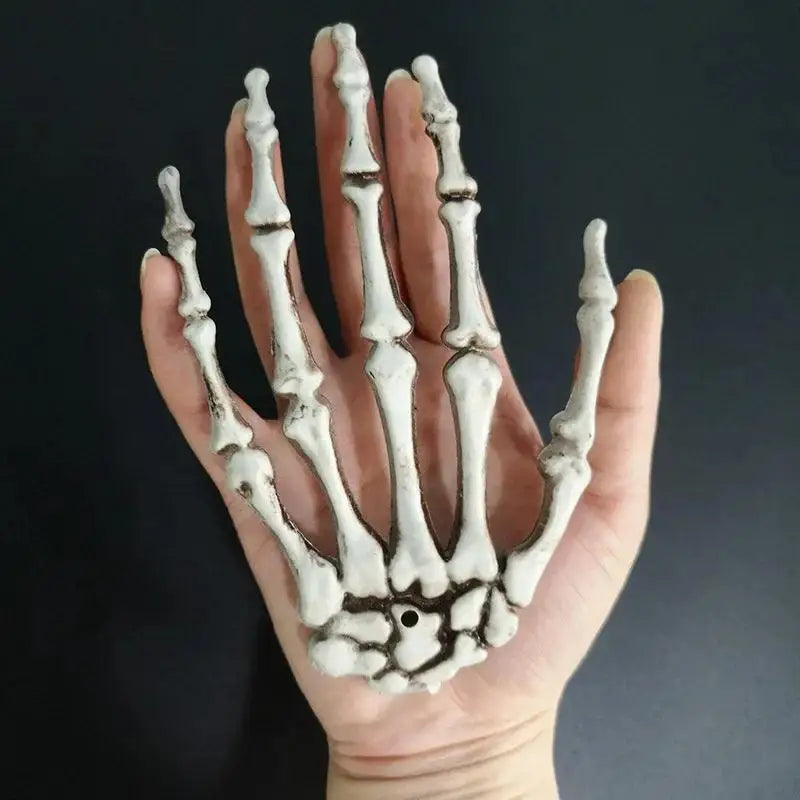 Halloween Skeleton Hand Props – Realistic Bone Decor (1 Pair) Halloween Decor Props Axl