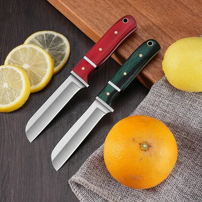 PLYS Stainless Steel Peeler Knife with Wood Handle | 16cm Peeler Knife Axl