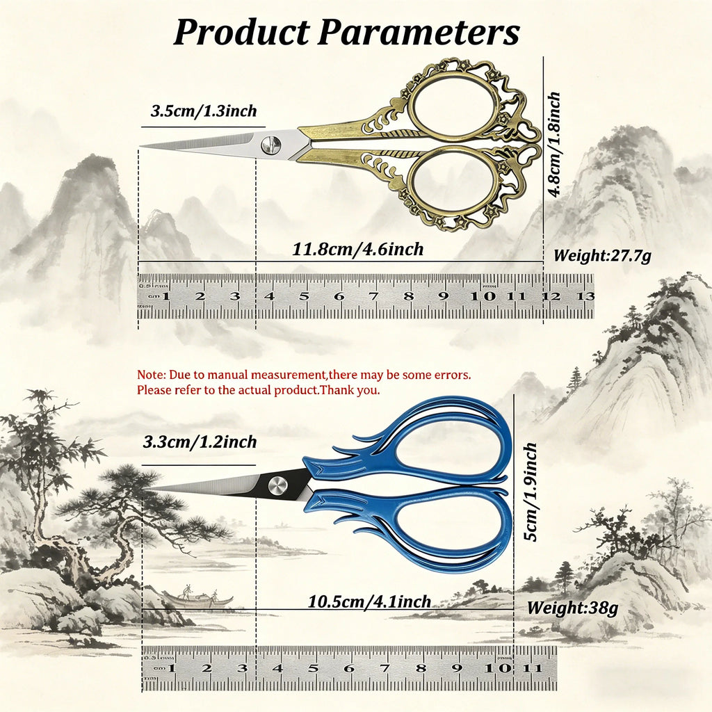 Stainless Steel Embroidery & Tailor Scissors Set – DIY Sewing Sewing Scissors Set Axl
