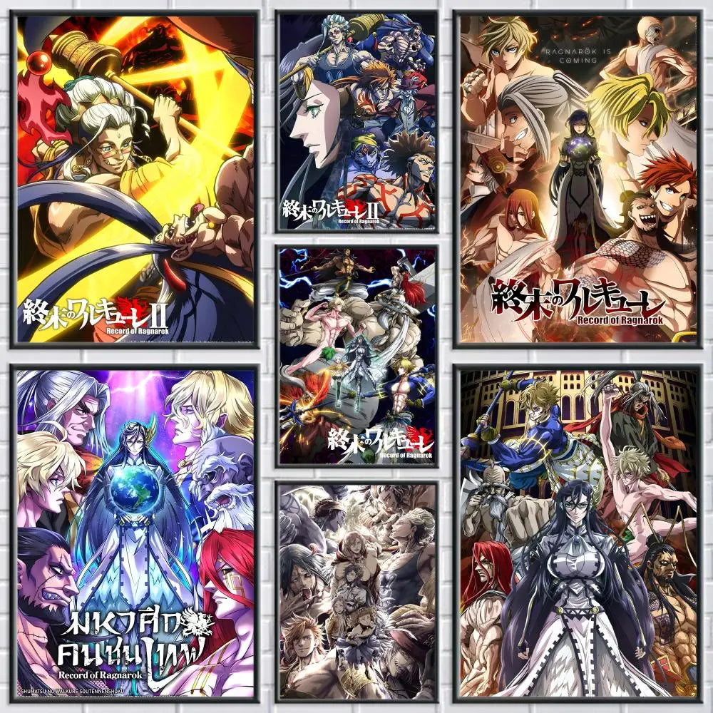 Record of Ragnarok Anime Canvas Wall Art – Unframed Poster Canvas Wall Art Axl