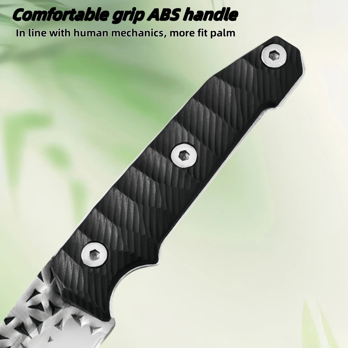7" Chef's Knife – 4Cr13Mov Steel, Black PAKKA Handle Chef's Knife Axl