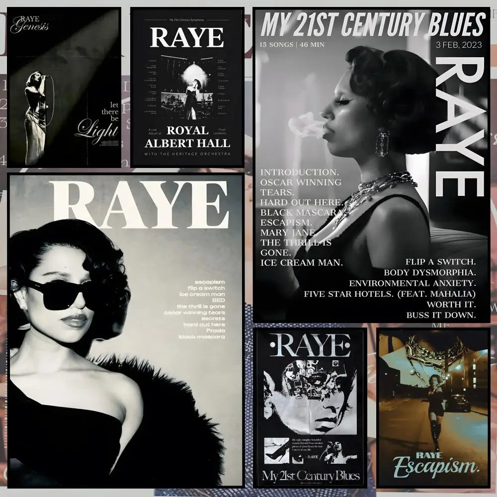 R-RAYE Singer Waterproof PVC Wall Poster – Peel & Stick HD Art Wall Art Poster Axl