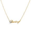 Gold Initial Letter Pendant Necklace – Titanium Steel for Women Initial Pendant Necklace Axl 1pc