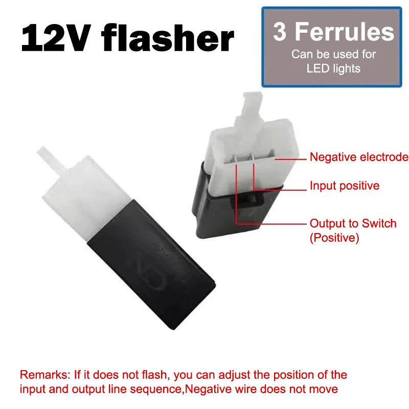 Universal 12V LED Turn Signal Flasher Relay for Motorcycle & Scooter LED Flasher Relay Axl