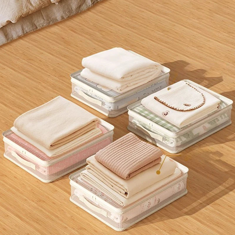 Extra-Thick Bed Sheet & Duvet Storage Bag – Dustproof Bedding Storage Bag Axl