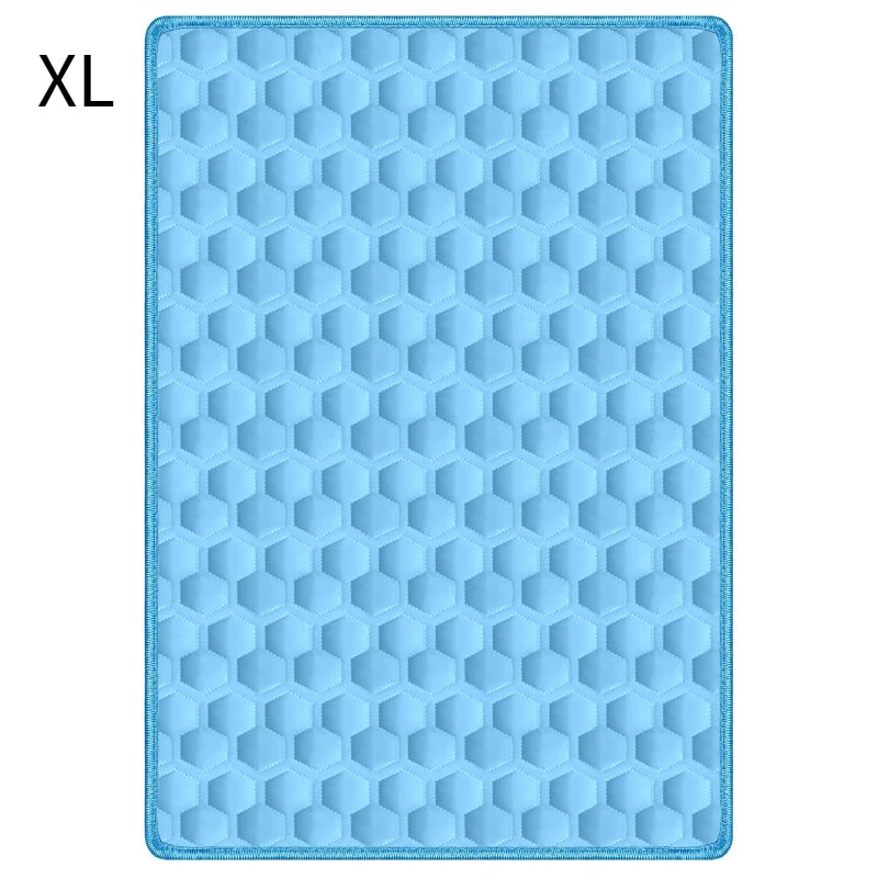 Pet Cooling Mat for Cats & Dogs – Breathable Lightweight Pad Pet Cooling Mat Axl BLUE-XL