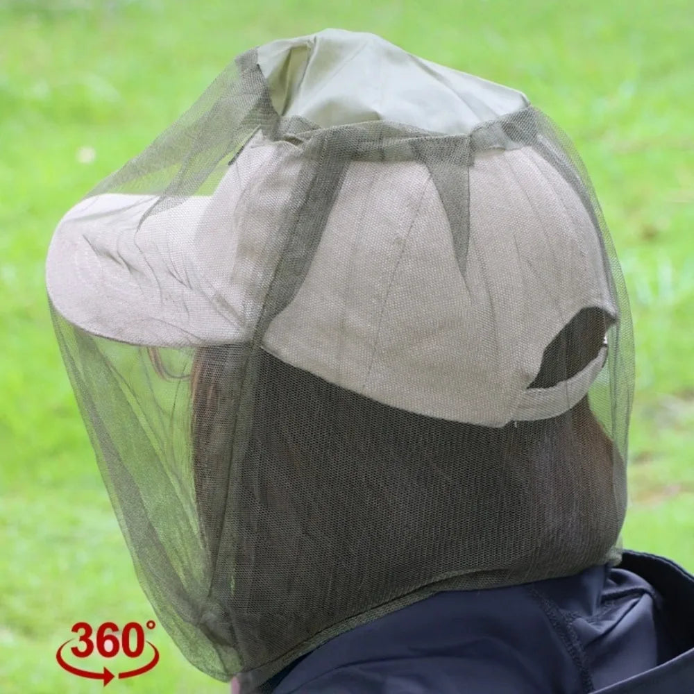 Mosquito Head Net – Mesh Bug Hat Cover for Camping & Hiking Mosquito Head Net Axl