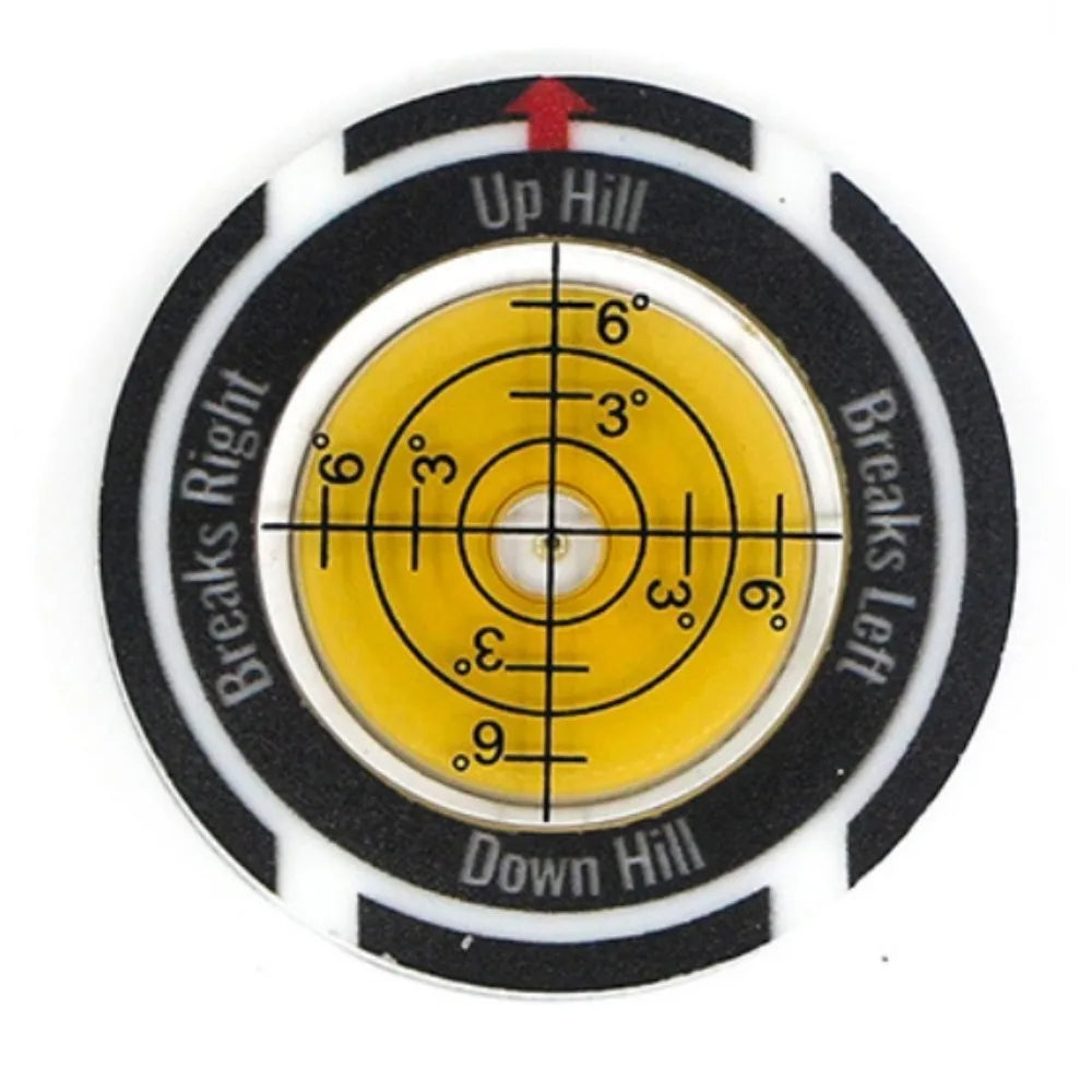 Golf Green Reading Tool – Spirit Level & Ball Marker Golf Training Aid Axl Style 7