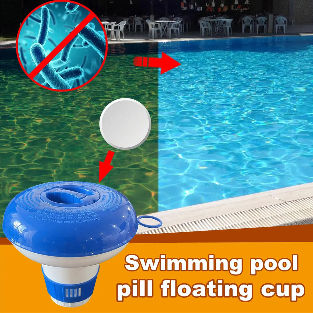 Pool Floating Chlorine Tablet Dispenser – Auto Float Feeder Pool Chlorine Floater Axl