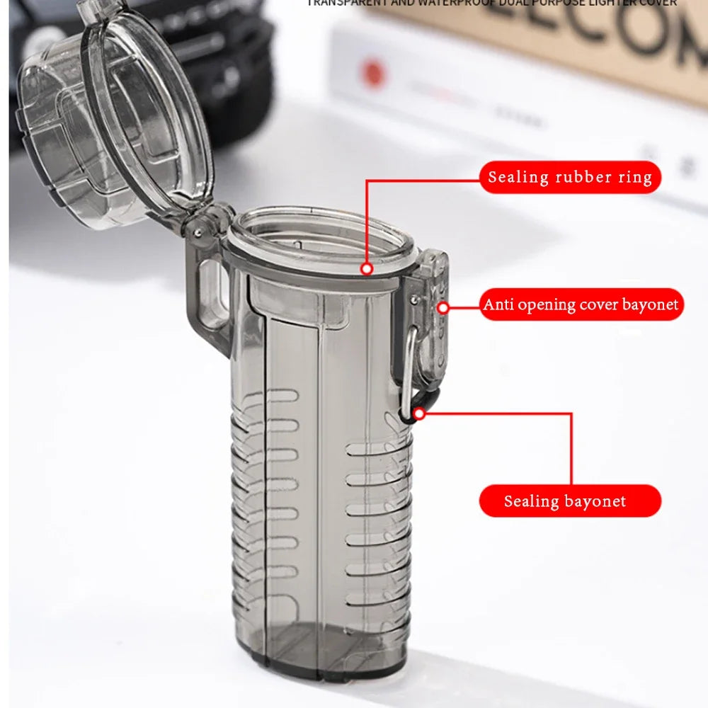 Waterproof Acrylic Lighter Case for BIC Classic J6 | Clear EDC Lighter Case Axl