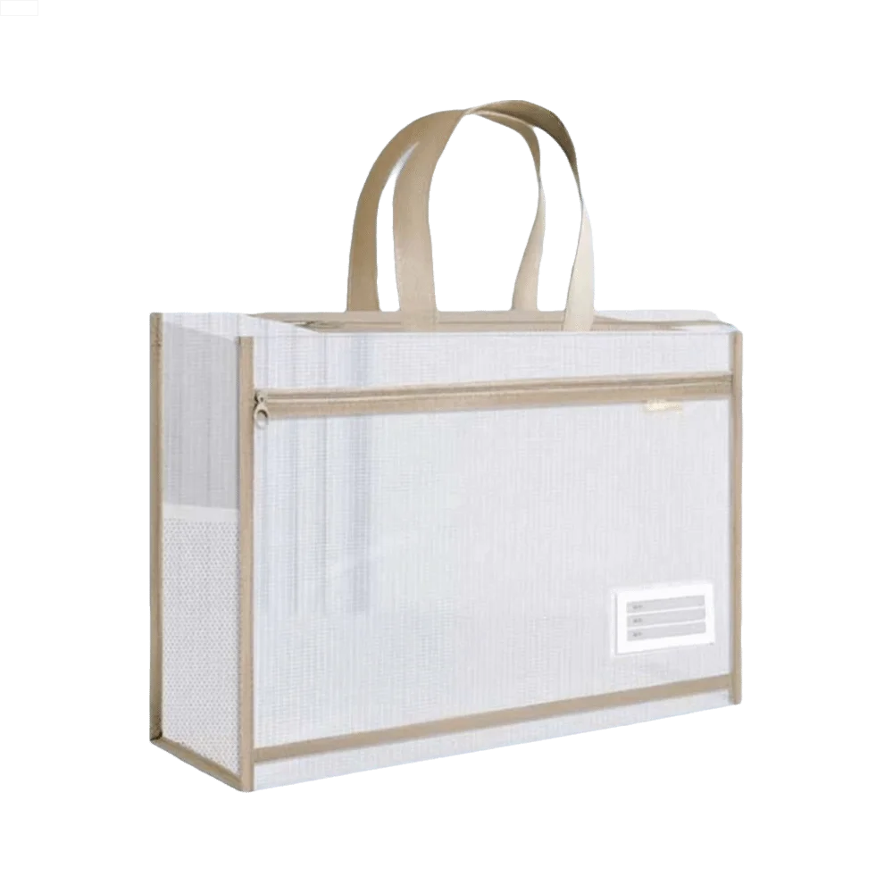 A3 Mesh Art Bag – Waterproof Transparent Zip Shoulder File Bag Mesh Art Bag Axl