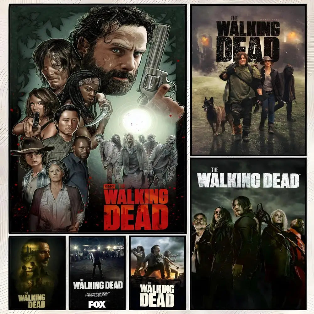 Walking Dead Self-Stick HD PVC Wall Poster – Waterproof Decor Wall Art Poster Axl