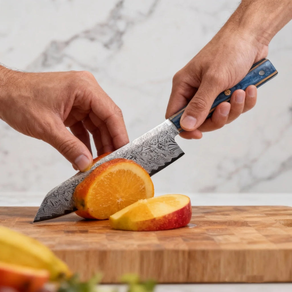 Damascus Steel Chef's Knife – 20cm Japanese-Style Kitchen Cleaver Chef's Kitchen Knife Axl