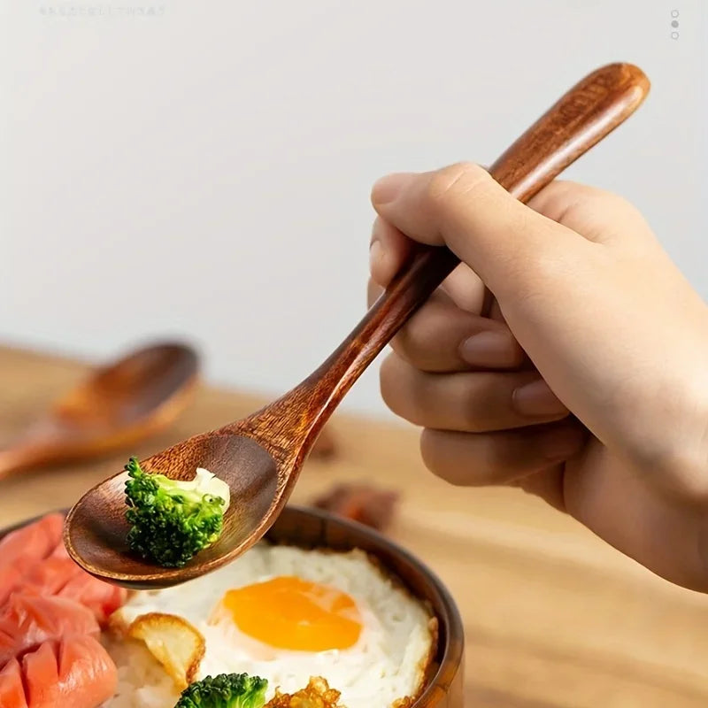 Modern Reusable Wooden Spoon Set – Coffee, Dessert & Dinner Wooden Spoon Set Axl