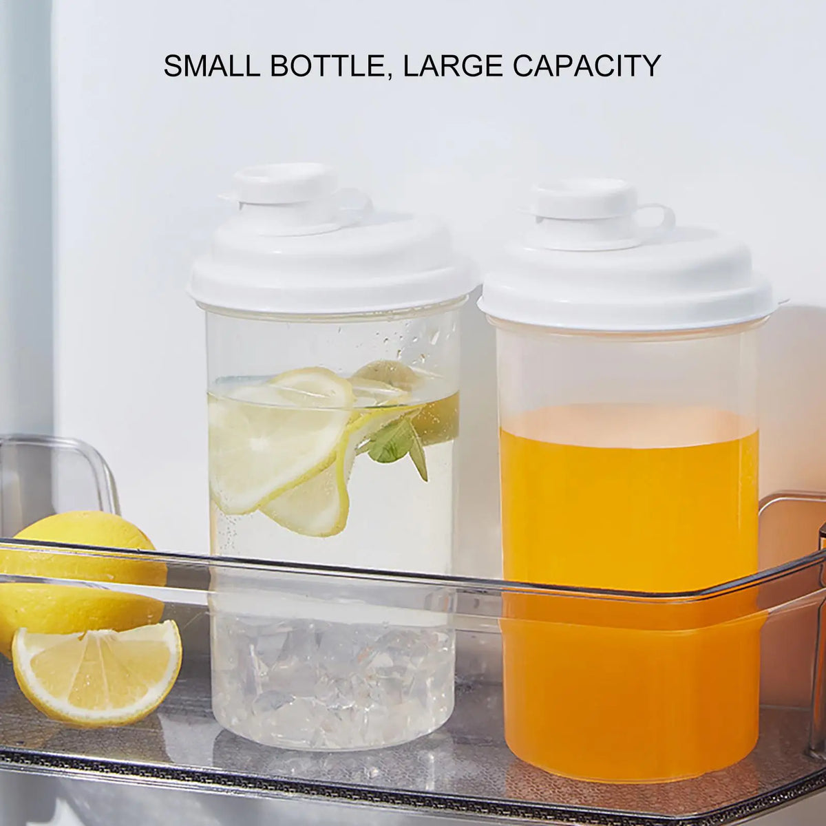 Leakproof Wide Mouth Water Bottle – BPA-Free Clear Fruit Tea Water Bottle Axl