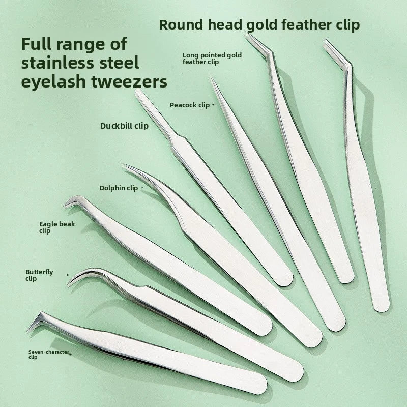 Lash Extension Tweezers – Curved Precision Stainless Steel Tool Lash Extension Tweezers Axl