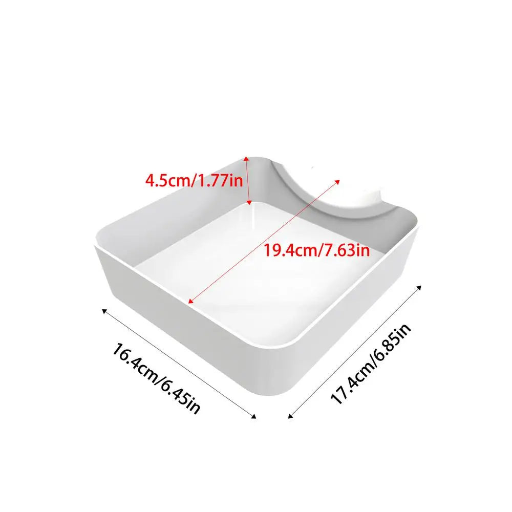 Washer Drain Pan with Lint Filter – Front Load Drip Tray Washer Drain Pan Axl White