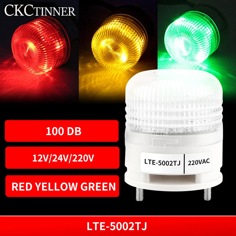 LTE-5002TJ LED Strobe Warning Light 12V 24V 220V Flashing Strobe Warning Light Axl