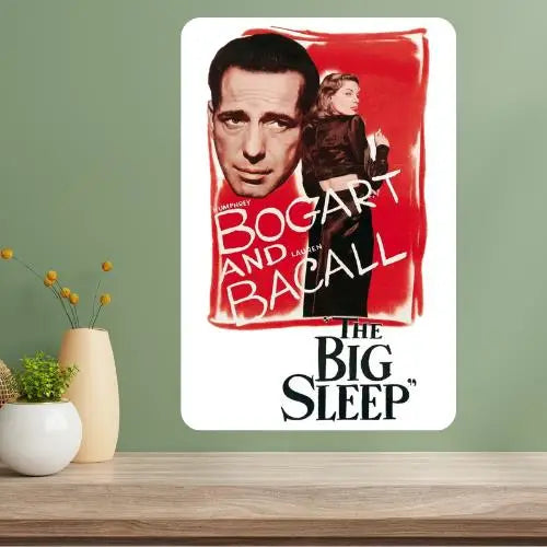 The Big Sleep Classic Movie Metal Poster Sign | Vintage Wall Art Metal Wall Sign Axl aluminum sign aluminum 40x30cm