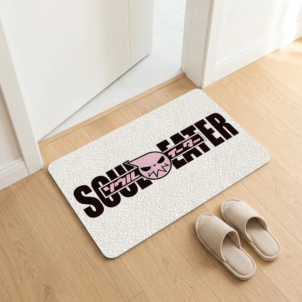 Diatomite Bath Mat – Quick Dry, Anti-Slip, Anime Design Diatomite Bath Mat Axl White2 50x80cm